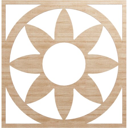 Ekena Millwork Blume Wood Fretwork Pierced Ceiling Medallion, Alder, 36"OD x 12 1/2"ID x 3/8"T CMWP36X36X0375BLAL